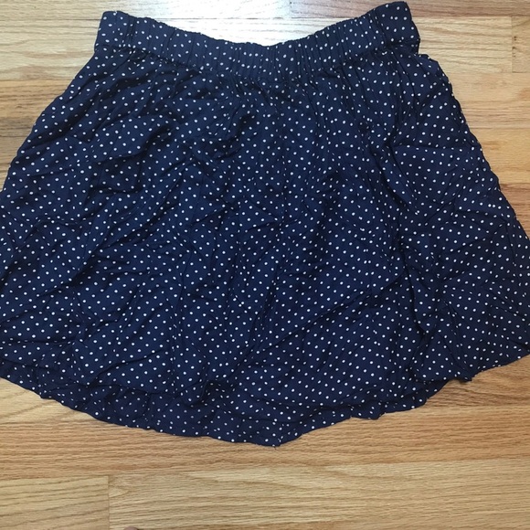 Kimchi blue high waisted navy polka dot skirt - Picture 3 of 3